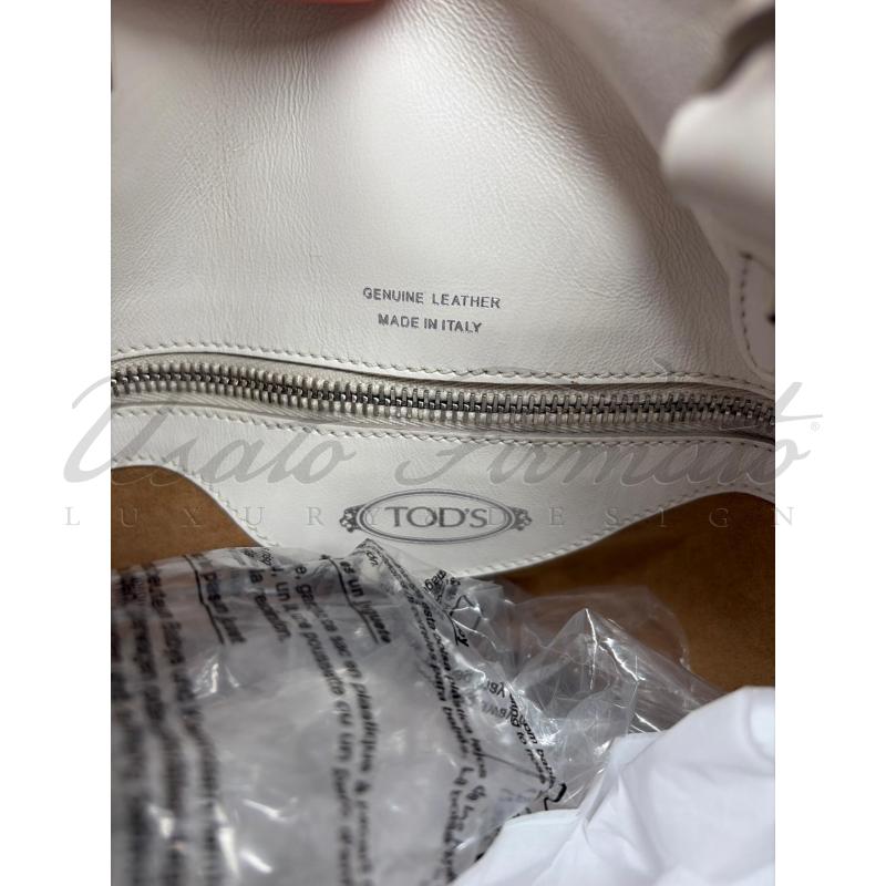 BORSA TODS BIANCA PELLE | Mercatino dell'Usato Roma parioli 4