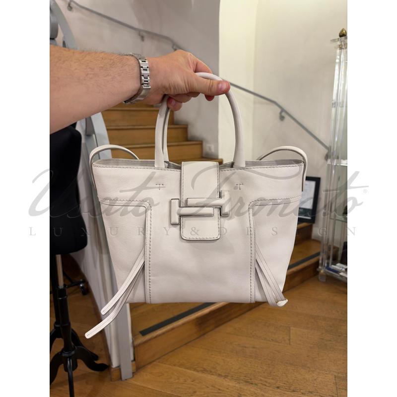 BORSA TODS BIANCA PELLE | Mercatino dell'Usato Roma parioli 5