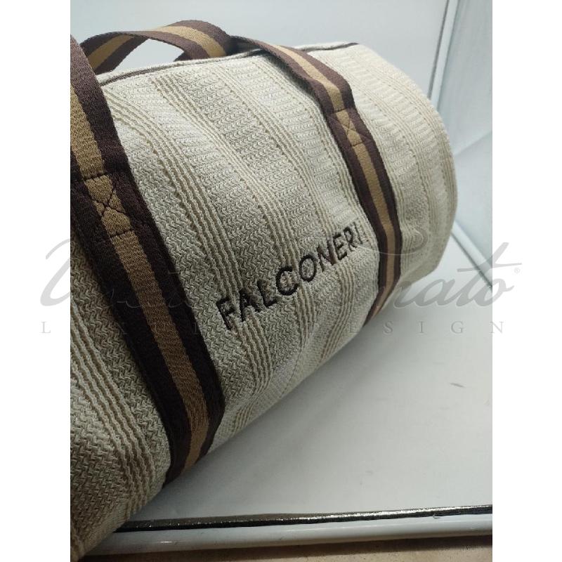 BORSONE FALCONERI BEIGE TELA  | Mercatino dell'Usato Roma parioli 4