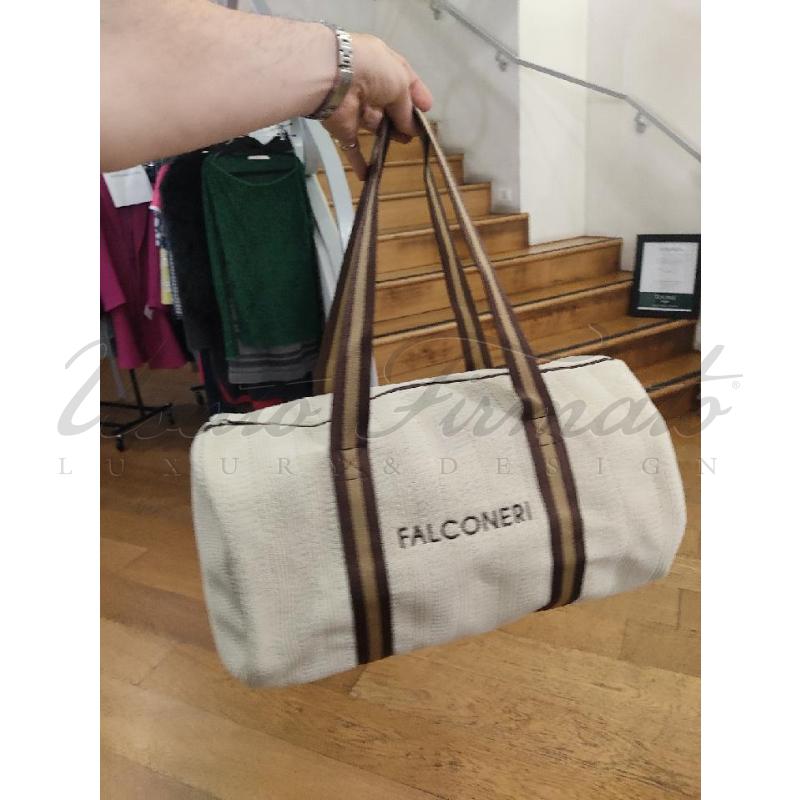 BORSONE FALCONERI BEIGE TELA  | Mercatino dell'Usato Roma parioli 5