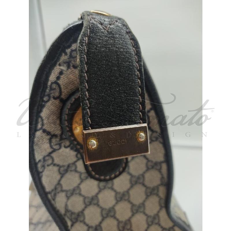 BORSONE GUCCI VINTAGE PELLE BLU | Mercatino dell'Usato Roma parioli 3