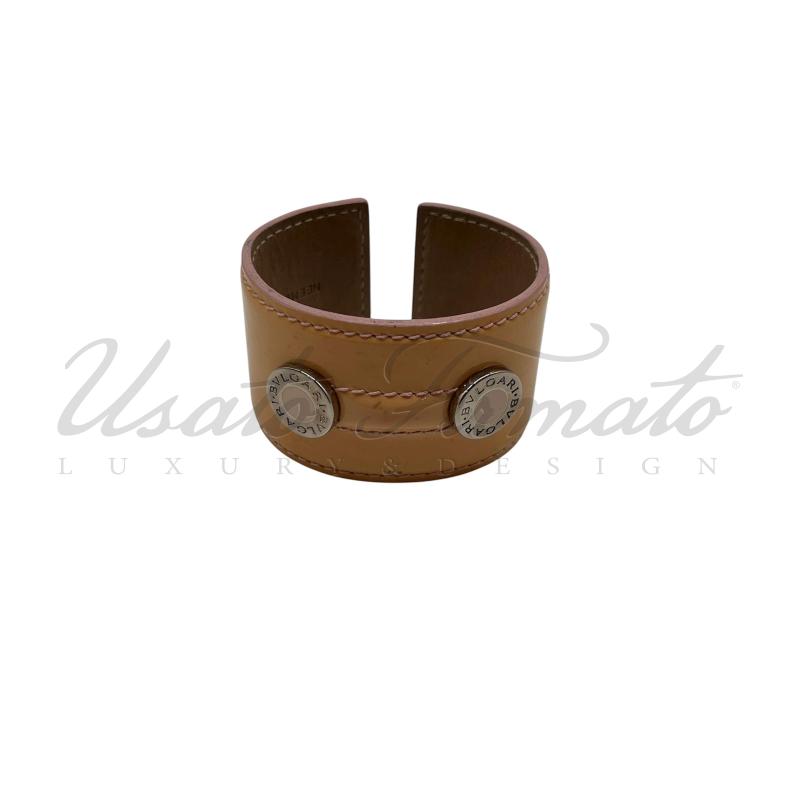 BRACCIALE BULGARI METALLO VERNICE BEIGE REGOLABILE | Mercatino dell'Usato Roma parioli 1