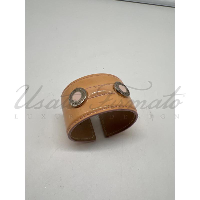 BRACCIALE BULGARI METALLO VERNICE BEIGE REGOLABILE | Mercatino dell'Usato Roma parioli 2