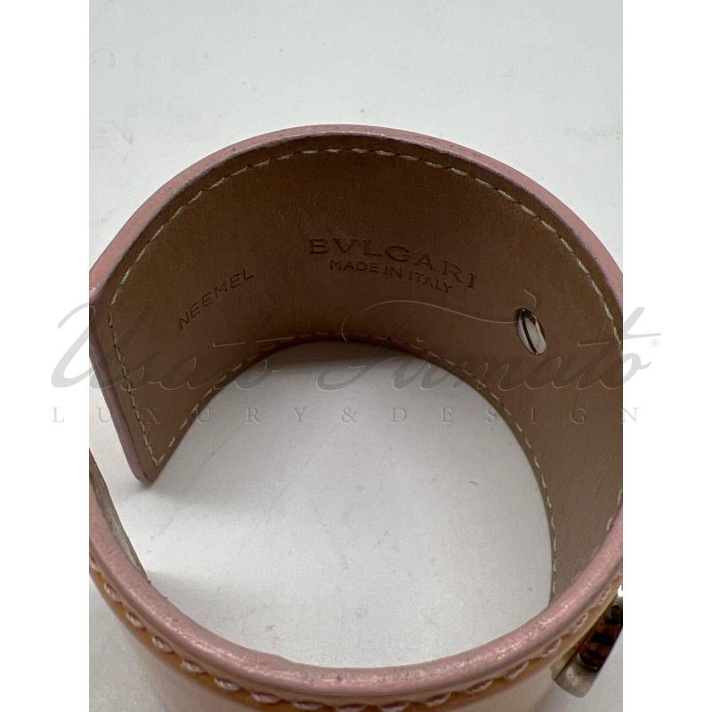 BRACCIALE BULGARI METALLO VERNICE BEIGE REGOLABILE | Mercatino dell'Usato Roma parioli 3