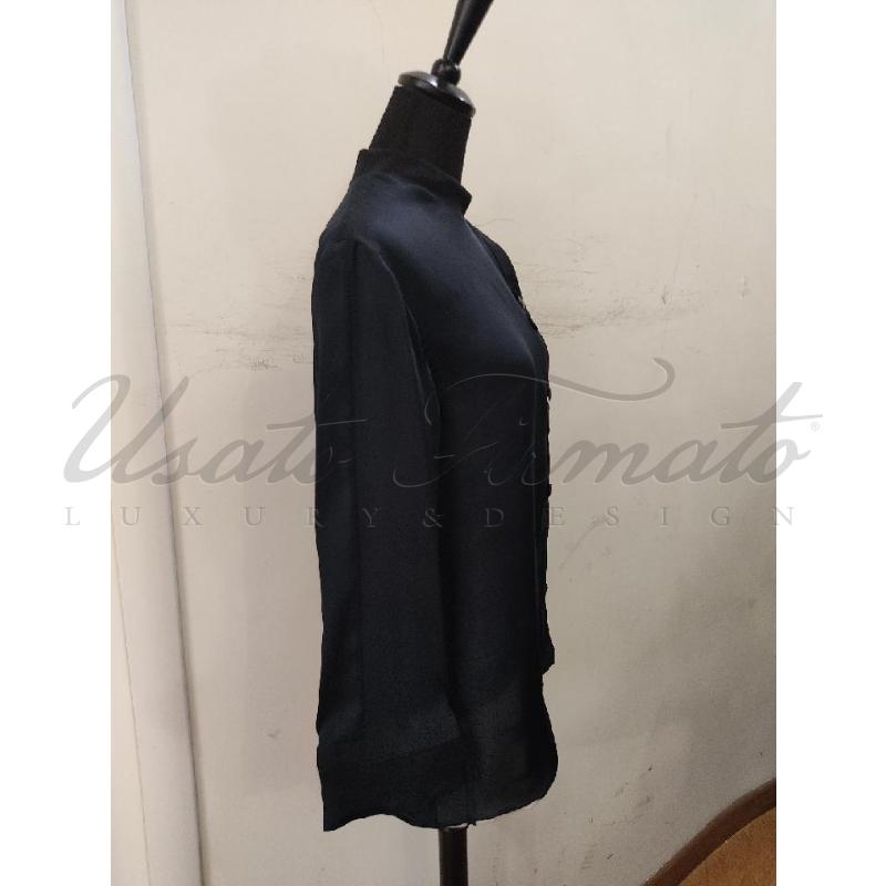 CAMICIA DONNA GIORGIO ARMANI SETA NERA TG 46 | Mercatino dell'Usato Roma parioli 2