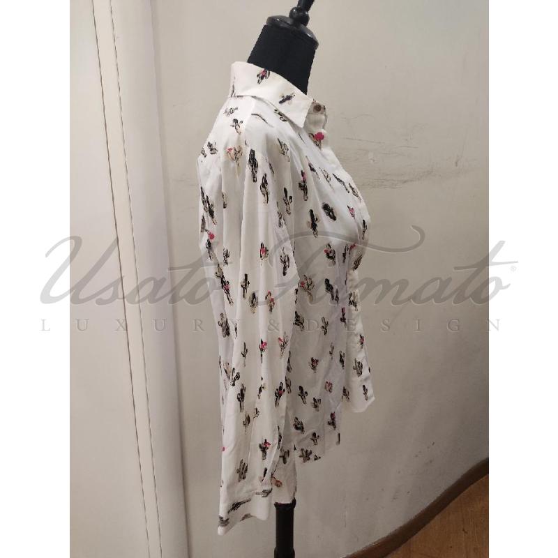 CAMICIA DONNA KENZO BIANCA CACTUS TG. 36 | Mercatino dell'Usato Roma parioli 2