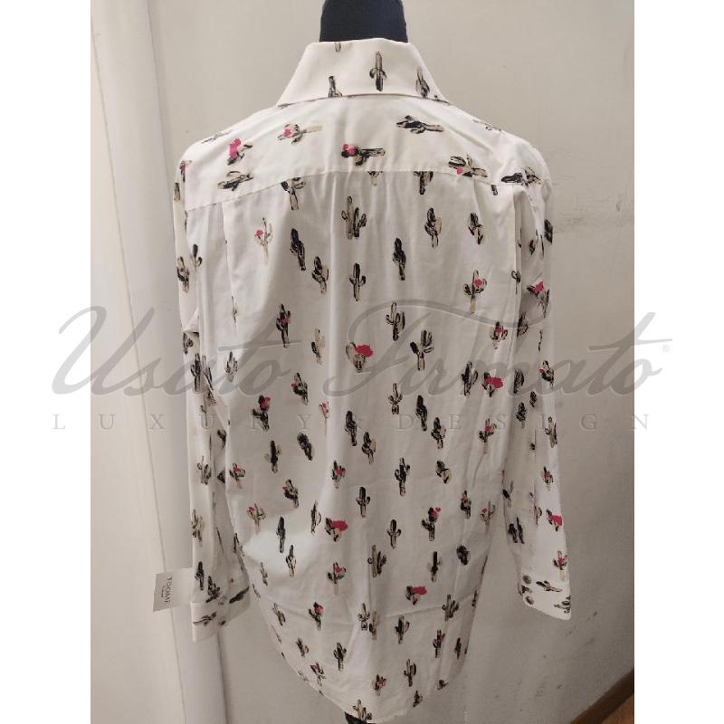 CAMICIA DONNA KENZO BIANCA CACTUS TG. 36 | Mercatino dell'Usato Roma parioli 3