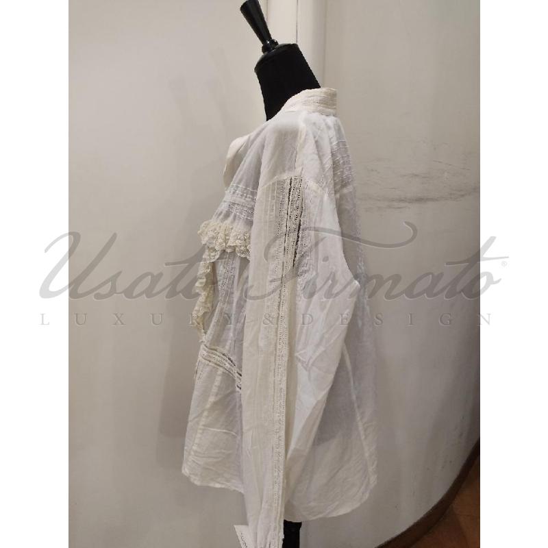 CAMICIA DONNA MARINA RINALIDI BEIGE TG M | Mercatino dell'Usato Roma parioli 2