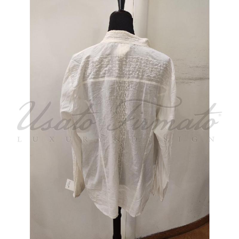 CAMICIA DONNA MARINA RINALIDI BEIGE TG M | Mercatino dell'Usato Roma parioli 3