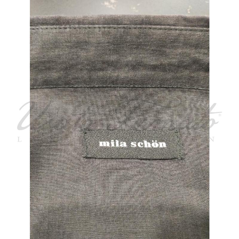 CAMICIA DONNA MILA SCHON NERA LINO LUNE TG. 48 | Mercatino dell'Usato Roma parioli 4