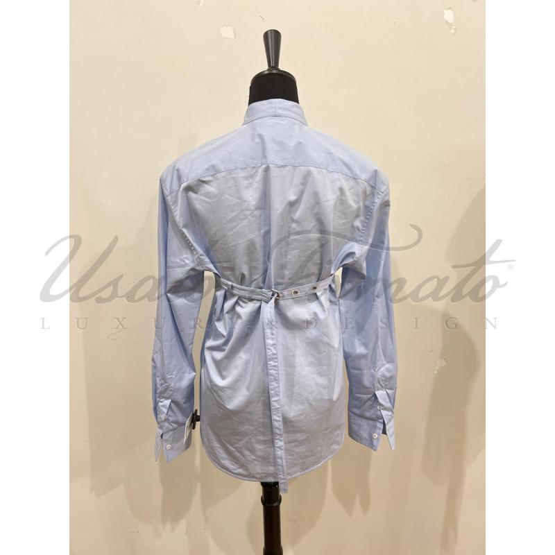 CAMICIA DONNA OFF WHITE AZZURRA TG. 42 | Mercatino dell'Usato Roma parioli 3