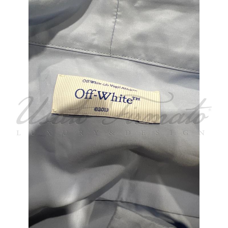 CAMICIA DONNA OFF WHITE AZZURRA TG. 42 | Mercatino dell'Usato Roma parioli 5