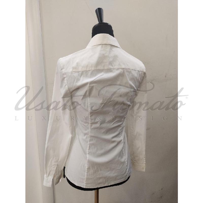 CAMICIA DONNA PRADA BIANCA TG. 40 | Mercatino dell'Usato Roma parioli 3