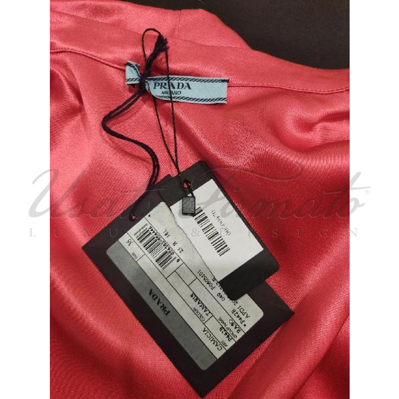 CAMICIA DONNA PRADA CORALLO SETA TG. 36 | Mercatino dell'Usato Roma parioli 4