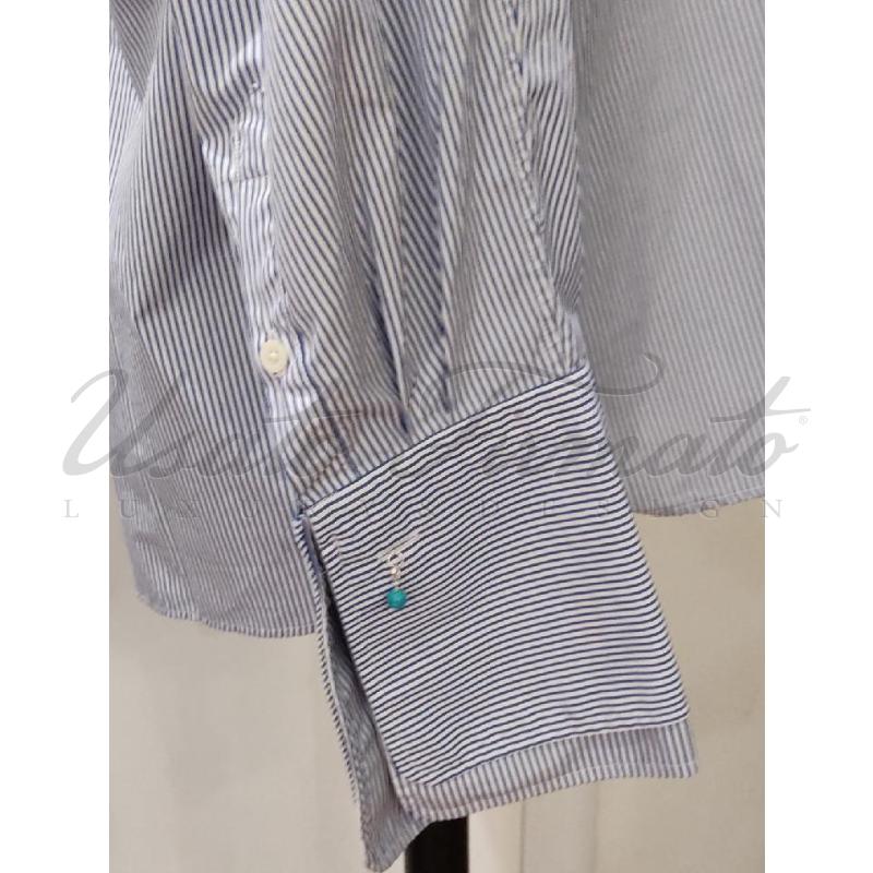 CAMICIA DONNA ROHE BLU BIANCA TG M | Mercatino dell'Usato Roma parioli 2