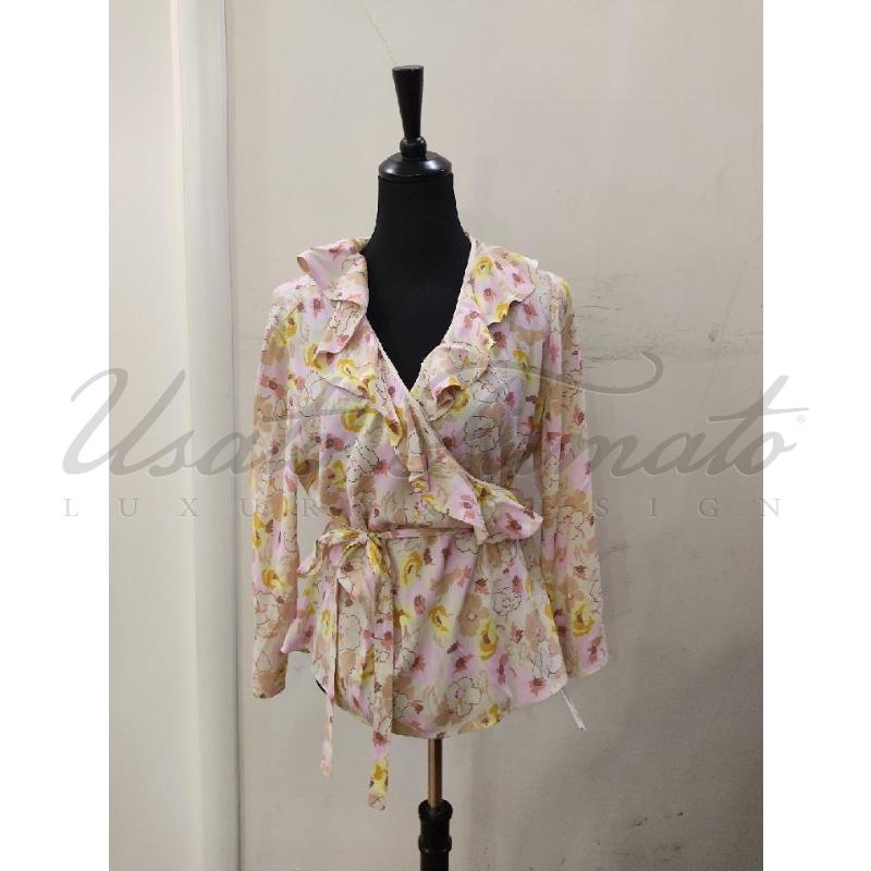 CAMICIA DONNA TARA JARMON FIORI TG 42 | Mercatino dell'Usato Roma parioli 1