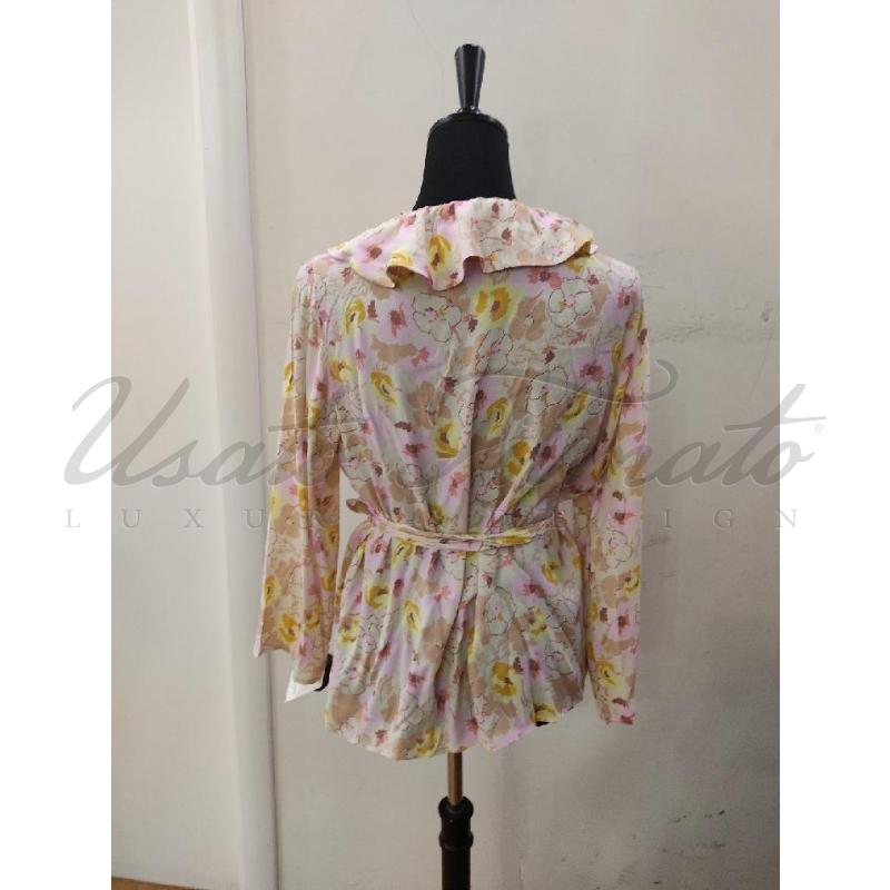 CAMICIA DONNA TARA JARMON FIORI TG 42 | Mercatino dell'Usato Roma parioli 3