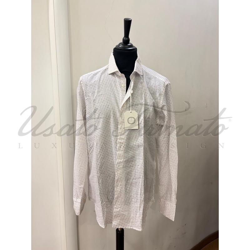CAMICIA UOMO BASTONCINO BIANCA TG 42 | Mercatino dell'Usato Roma parioli 1