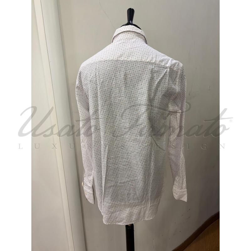 CAMICIA UOMO BASTONCINO BIANCA TG 42 | Mercatino dell'Usato Roma parioli 3