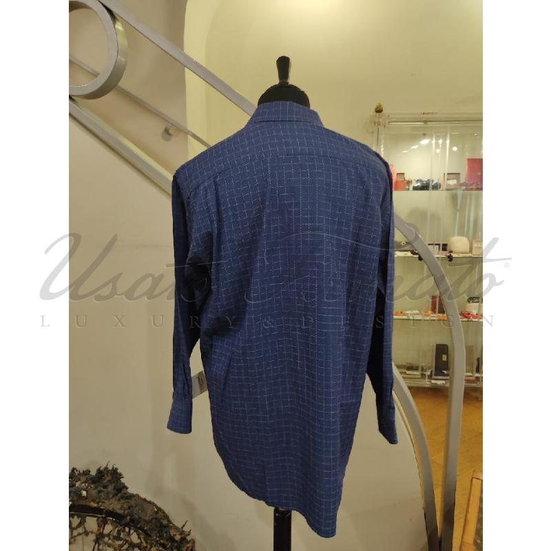 CAMICIA UOMO CHRISTIAN DIOR BLU TG  16 | Mercatino dell'Usato Roma parioli 3