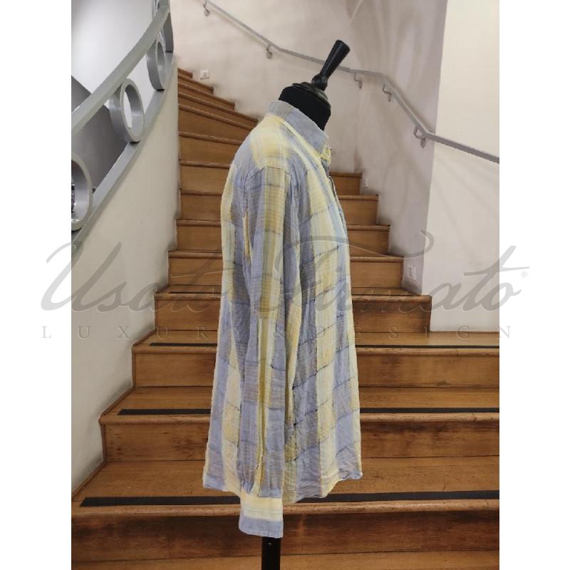 CAMICIA UOMO ETRO CELESTE LINO TG. 41 | Mercatino dell'Usato Roma parioli 2
