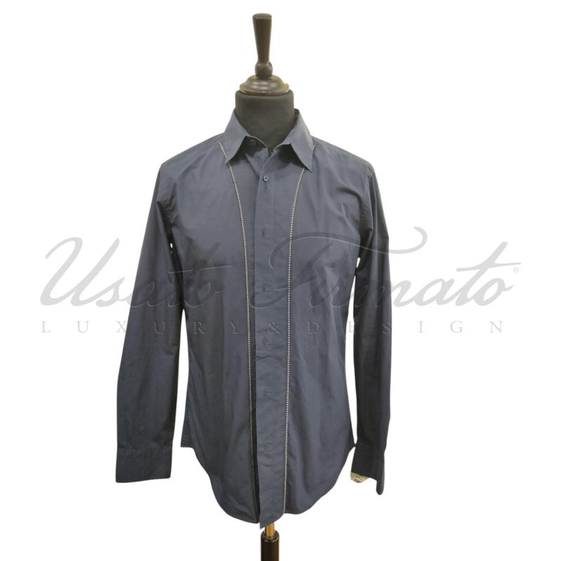 CAMICIA UOMO FENDI BLU TG 39 | Mercatino dell'Usato Roma parioli 1