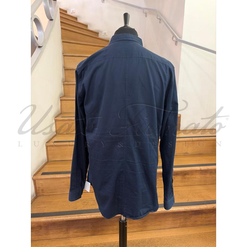 CAMICIA UOMO GUCCI BLU TG. 43 | Mercatino dell'Usato Roma parioli 3
