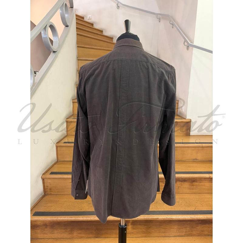 CAMICIA UOMO GUCCI MARRONE TG. 42 | Mercatino dell'Usato Roma parioli 3