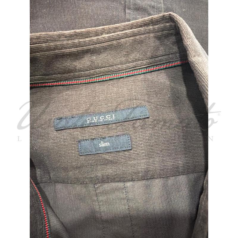 CAMICIA UOMO GUCCI MARRONE TG. 42 | Mercatino dell'Usato Roma parioli 4