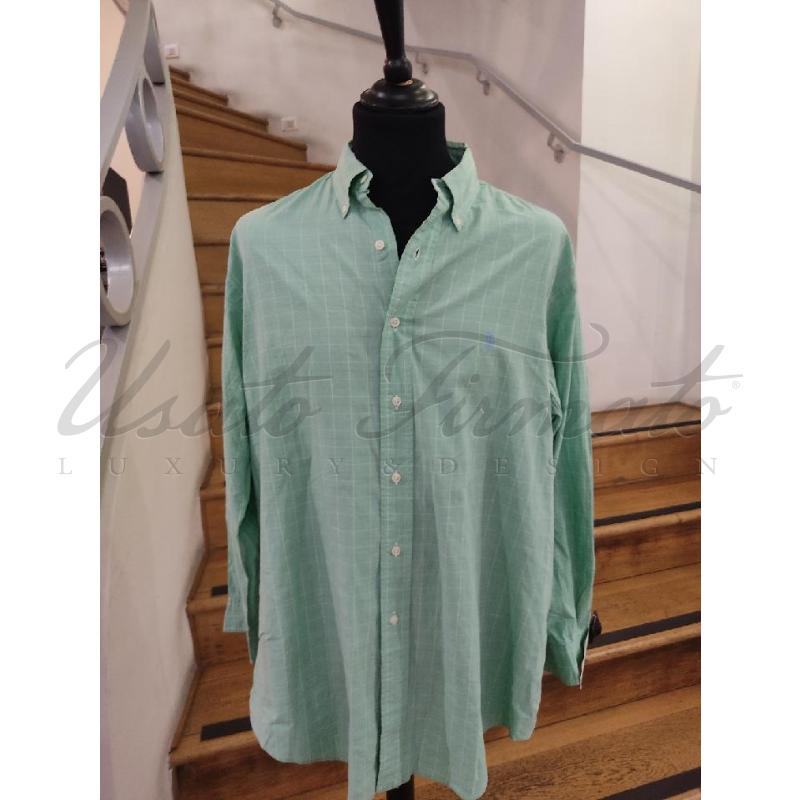 CAMICIA UOMO RALPH LAUREN VERDE TG L XL  | Mercatino dell'Usato Roma parioli 1