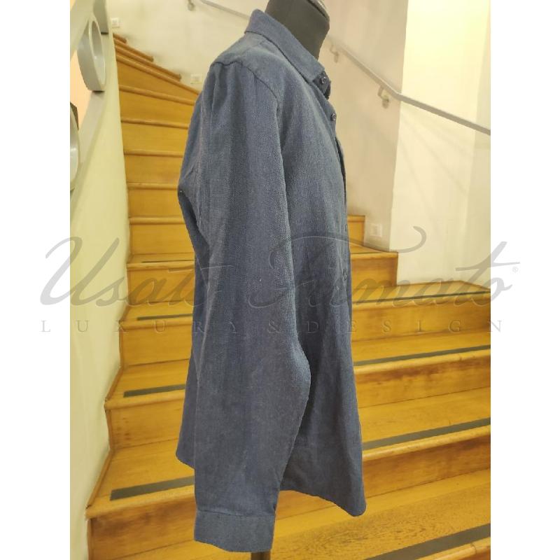 CAMICIA UOMO TOMMY HILFIGER BLU TG XL  | Mercatino dell'Usato Roma parioli 2