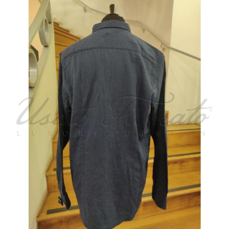 CAMICIA UOMO TOMMY HILFIGER BLU TG XL  | Mercatino dell'Usato Roma parioli 3