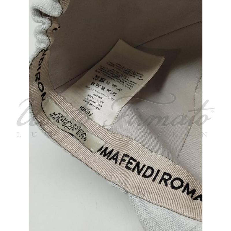 CAPPELLO FENDI BY MARC JACOBS FF BIANCO  | Mercatino dell'Usato Roma parioli 3