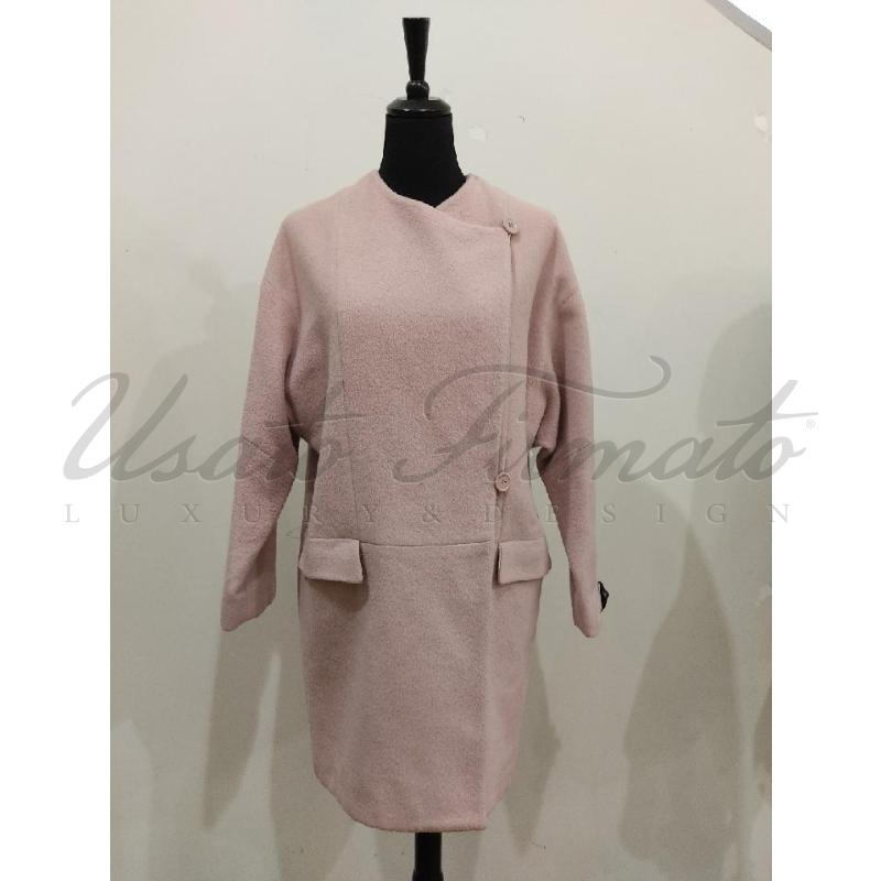 CAPPOTTO DONNA CARLA G LANA ROSA TG 44 | Mercatino dell'Usato Roma parioli 1