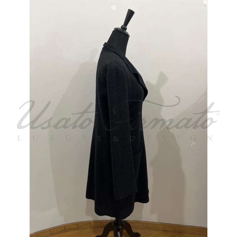CAPPOTTO DONNA EMPORIO ARMANI LANA COTTA GRIGIO TG 46 | Mercatino dell'Usato Roma parioli 2