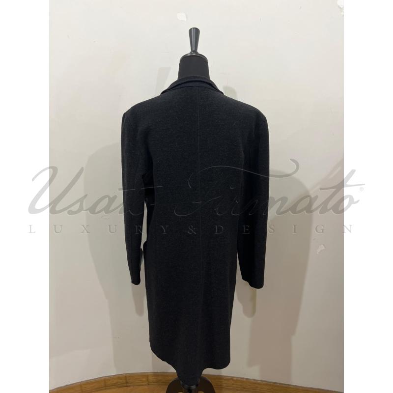 CAPPOTTO DONNA EMPORIO ARMANI LANA COTTA GRIGIO TG 46 | Mercatino dell'Usato Roma parioli 3