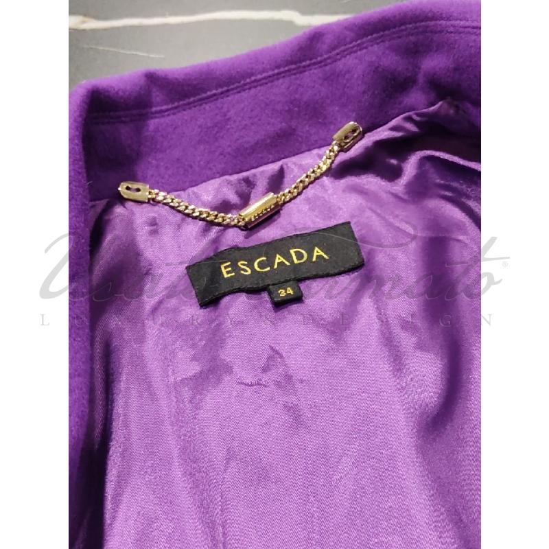 CAPPOTTO DONNA ESCADA VIOLA LANA TG.34 | Mercatino dell'Usato Roma parioli 4