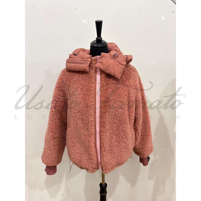 CAPPOTTO DONNA ESSENTIEL TEDDY DOUBLEFACE ROSA TG S | Mercatino dell'Usato Roma parioli 1
