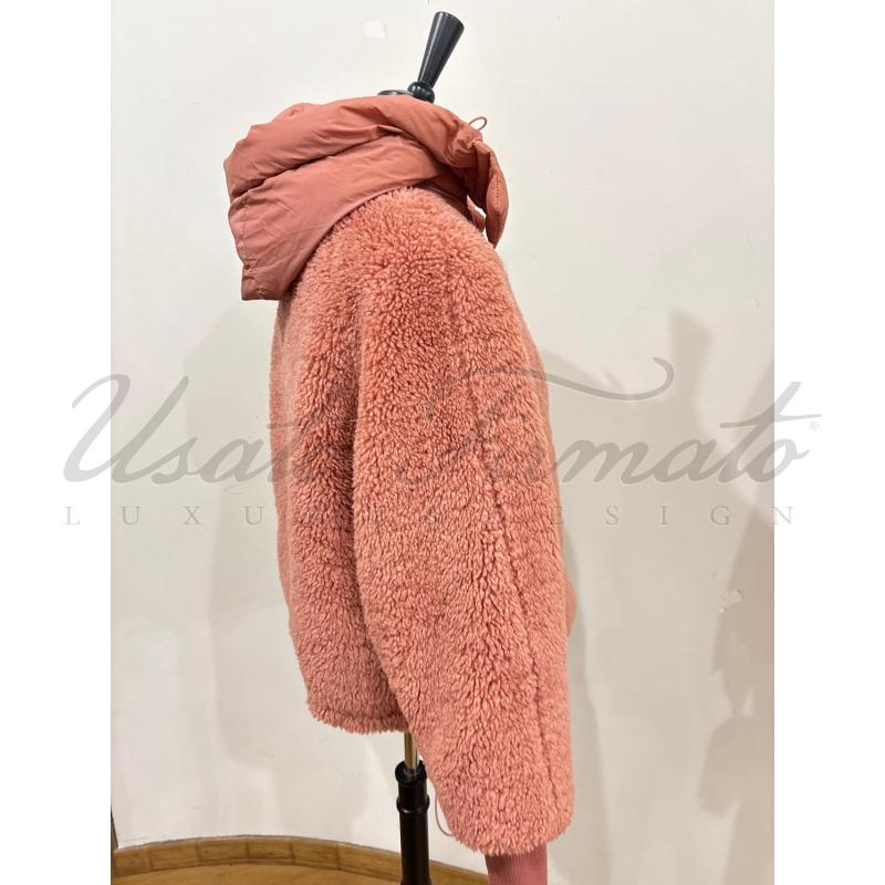 CAPPOTTO DONNA ESSENTIEL TEDDY DOUBLEFACE ROSA TG S | Mercatino dell'Usato Roma parioli 2