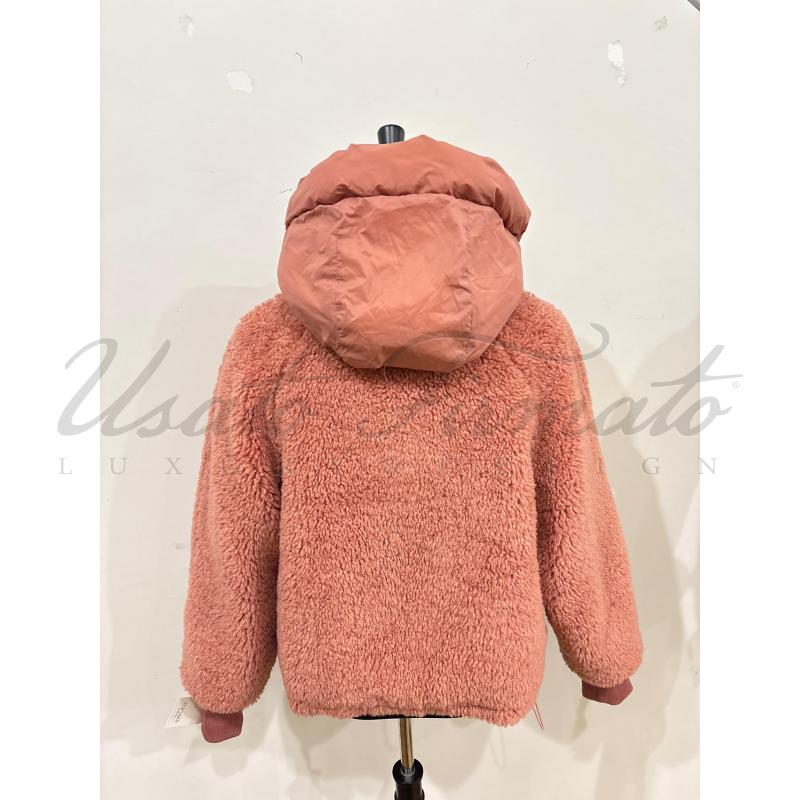 CAPPOTTO DONNA ESSENTIEL TEDDY DOUBLEFACE ROSA TG S | Mercatino dell'Usato Roma parioli 3