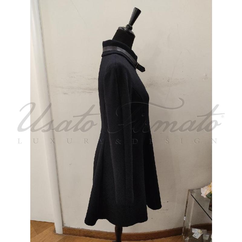 CAPPOTTO DONNA PINKO NERO RUOTA PELLE TG 42 | Mercatino dell'Usato Roma parioli 2