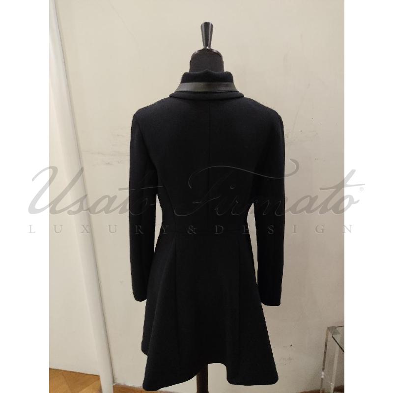 CAPPOTTO DONNA PINKO NERO RUOTA PELLE TG 42 | Mercatino dell'Usato Roma parioli 3