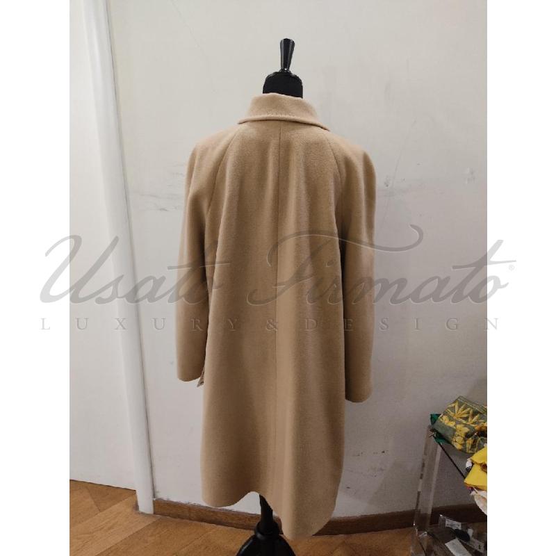 CAPPOTTO DONNA STEFANIA RINALDI BEIGE LANA  | Mercatino dell'Usato Roma parioli 3