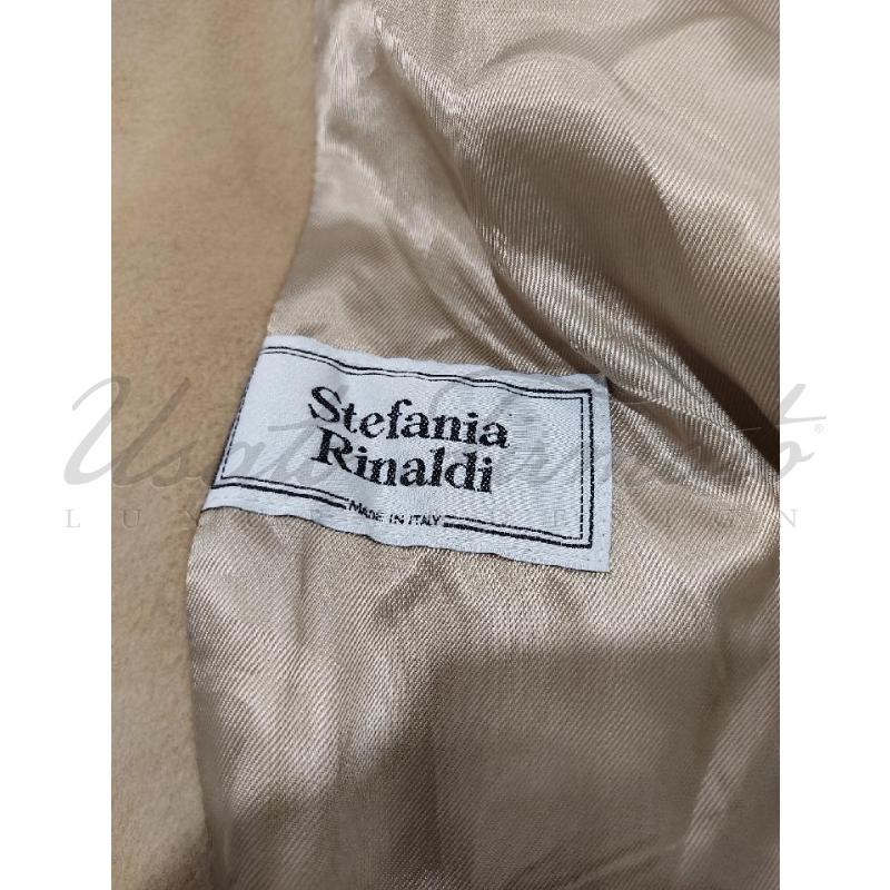 CAPPOTTO DONNA STEFANIA RINALDI BEIGE LANA  | Mercatino dell'Usato Roma parioli 4