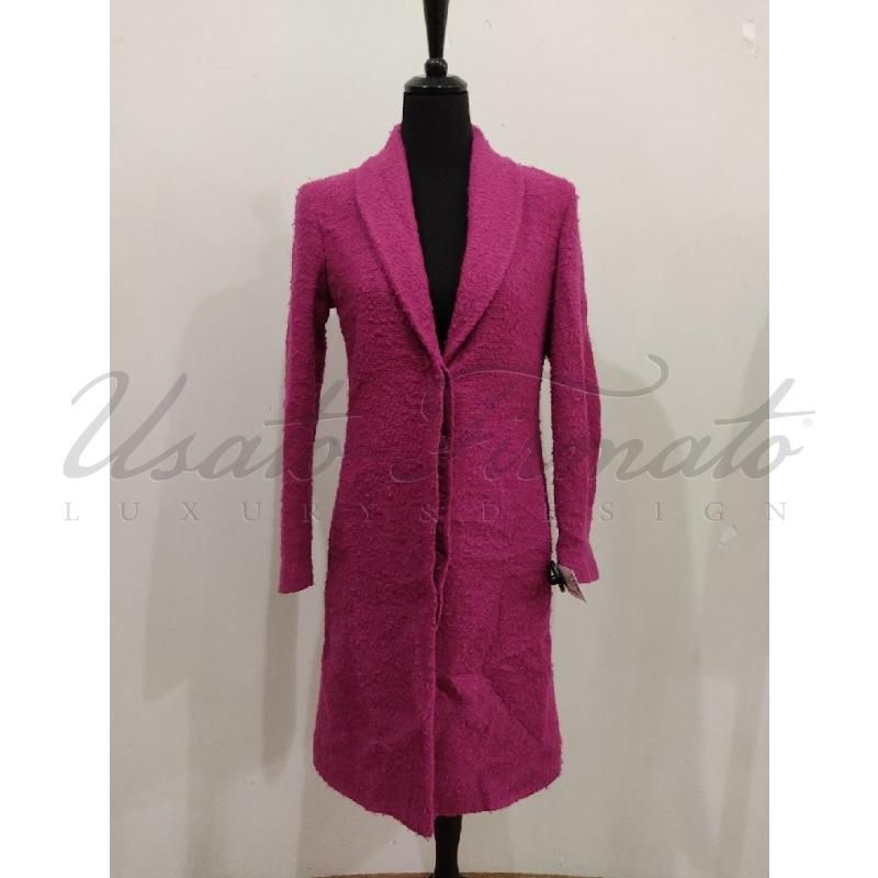 CAPPOTTO DONNA VERSACE JEANS COUTURE FUCSIA TG. S | Mercatino dell'Usato Roma parioli 1