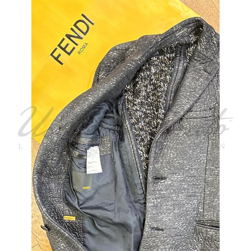 CAPPOTTO UOMO FENDI NERO TG 46  | Mercatino dell'Usato Roma parioli 4