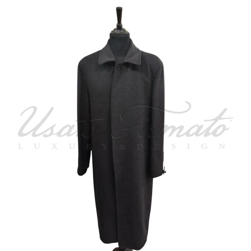 CAPPOTTO UOMO LANA CASHMERE GRIGIO TG 52 | Mercatino dell'Usato Roma parioli 1