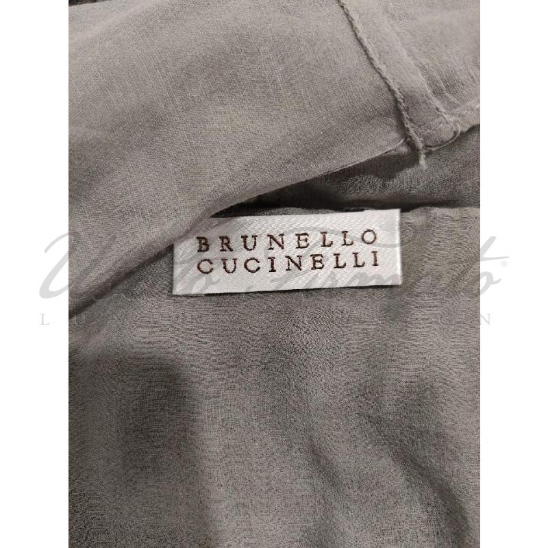CARDIGAN DONNA BRUNELLO CUCINNEL GRIGIO SETA TG M | Mercatino dell'Usato Roma parioli 4