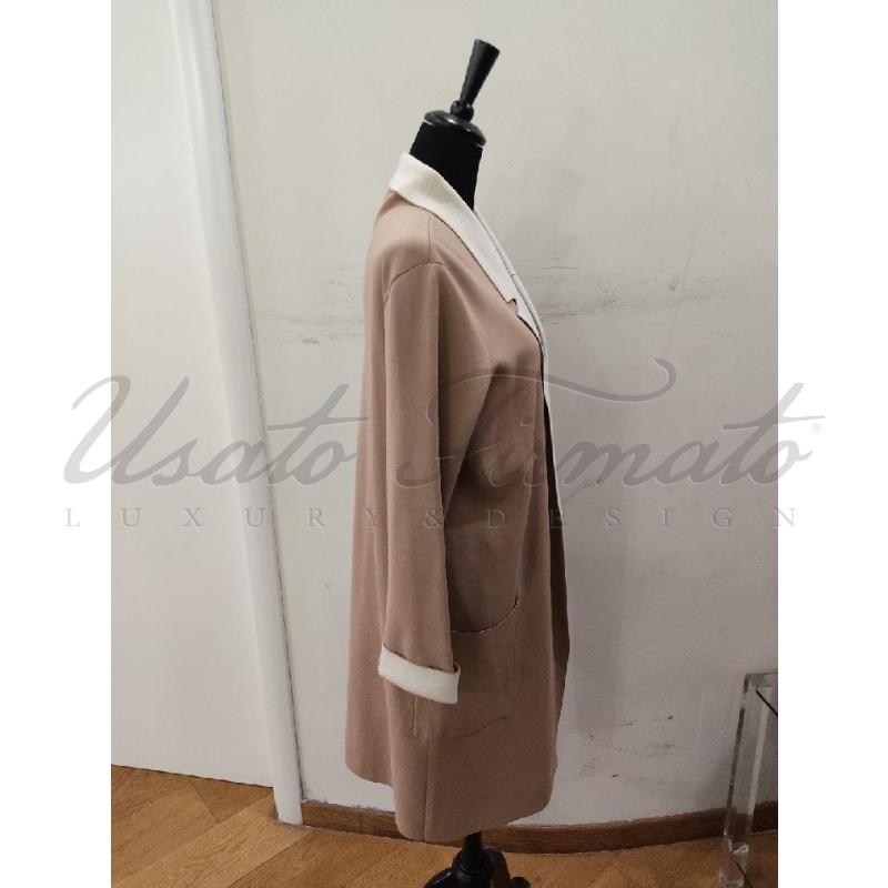 CARDIGAN DONNA CRISTINA GAVIOLI BEIGE TG 44 | Mercatino dell'Usato Roma parioli 2