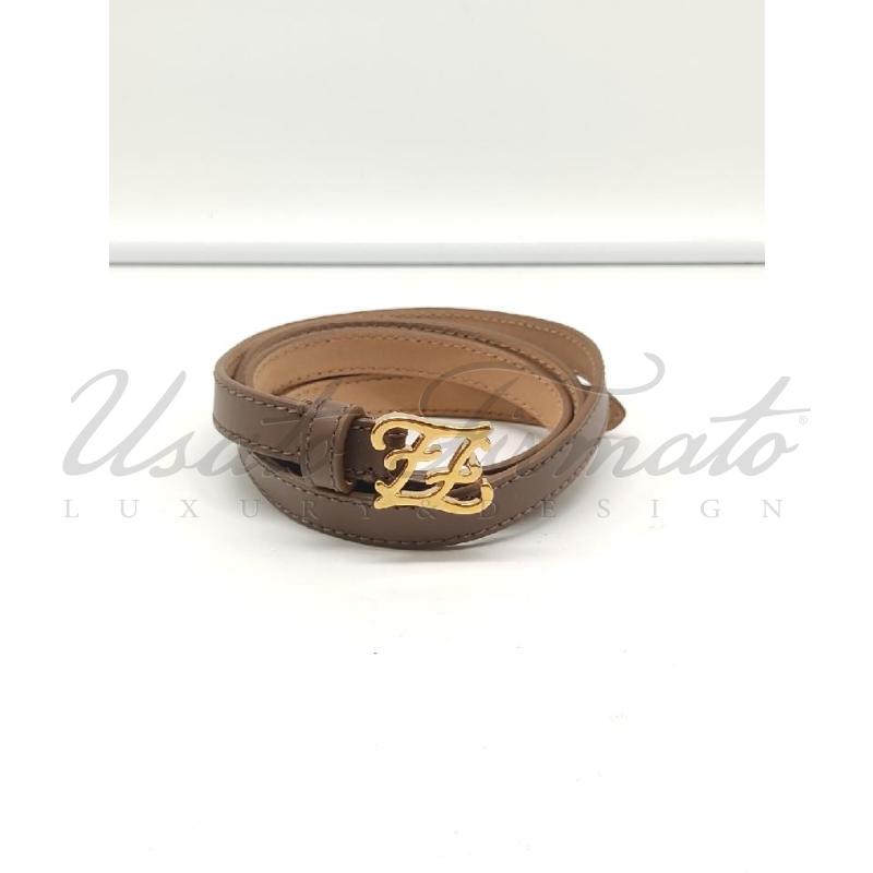 CINTURA DONNA FENDI BEIGE PELLE TG. 46 | Mercatino dell'Usato Roma parioli 1